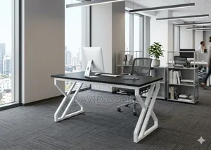 1.2m D. Frame Office Desk - White