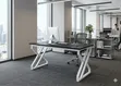 1.2m D. Frame Office Desk - White - 1