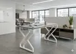 1.2m D. Frame Office Desk - White - 2
