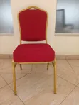Premium Red Gold Banquet Chair - 1