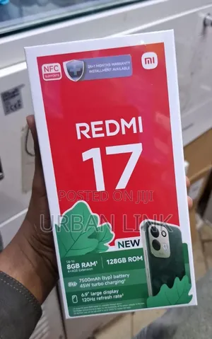 Xiaomi Redmi 17 Mpya 128GB Nyeusi