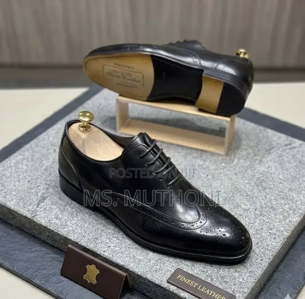 John Foster Wingtip Oxfords Corporate Shoes Size 40-46 - 1