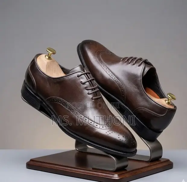 John Foster Oxfords Ngozi Rangi ya Kahawia (Size 40-46) - 1