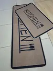 Seti za Mikeka ya Jikoni Isiyoteleza (2-Piece) - Runner na Doormat - 3