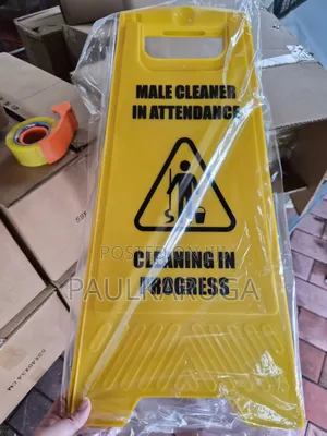 Wet Floor Caution Sign - Cleaning in Progress