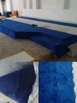 Blue Wall-to-Wall Carpets for Church Altar Flooring Installation - 1