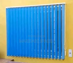 Premium Deep Blue Vertical Blinds