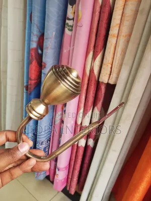 Brass Metallic Wall Curtain Holders/Tiebacks (Per Piece)