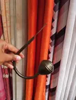 Brass Wall Mounted Curtain Tiebacks - Zilizopakwa Poda Zinazostahimili Mikwaruzo - 1
