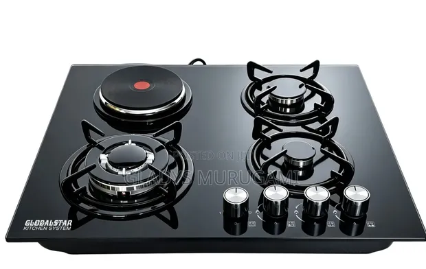 Globalstar GS-4G29 Gas Stove (3+1) with Gas Hood - 1