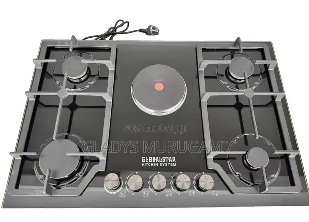 Globalstar GS-5G23 Gas Stove (4 Burners + 1 Hot Plate) - 1