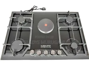 Globalstar GS-5G23 Gas Stove (4 Burners + 1 Hot Plate)