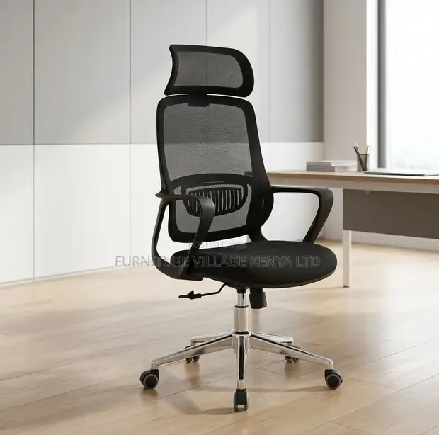 Kiti cha Ofisi cha Mesh chenye Mgongo Mrefu cha Ergonomic - 1