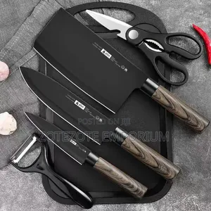 7-Piece Kitchen Knife Set with Storage Stand