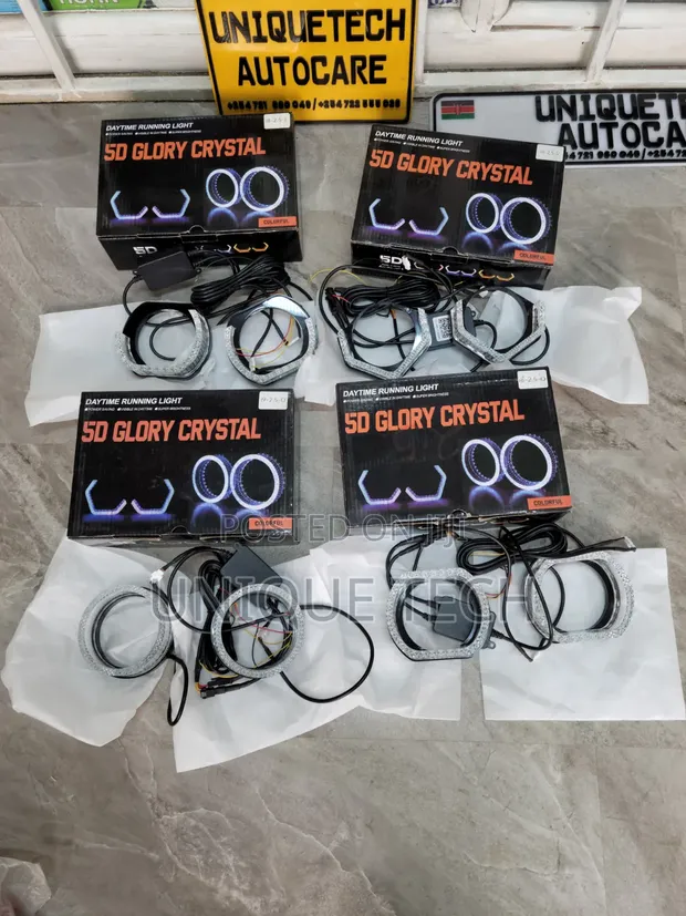 5D Crystal Ring LED Lights kwa Headlights (3" & 2.5") - 1
