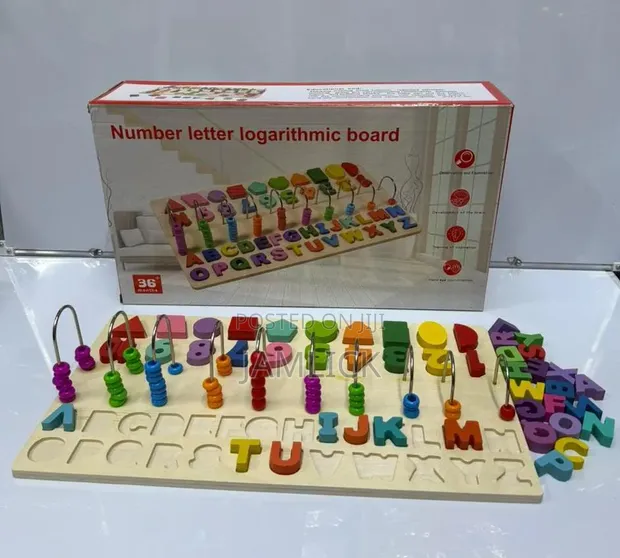 Bodi ya Namba na Herufi ya Logarithmic Toy ya Kuelimisha - 1