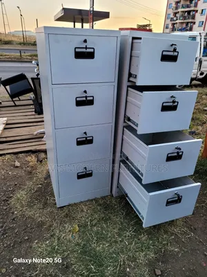 Kabati la Faili la Metali lenye Droo 4 - Grey