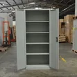 Kabati la Hifadhi la Metali lenye Rafu 5 - Grey - 1