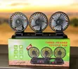 3 Head Rotatable Dashboard Fan - 1