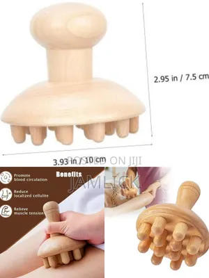 Wooden Mushroom Body Massage Tool