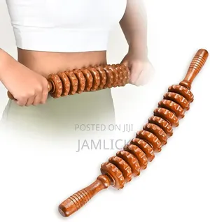 Curved Wooden Massage Roller Stick