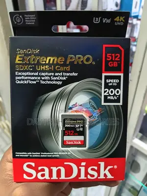 Kadi ya Kumbukumbu ya SanDisk 512GB Extreme PRO UHS-I SDXC