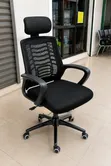 Modern Black Office Desk with Metal Frame - 3