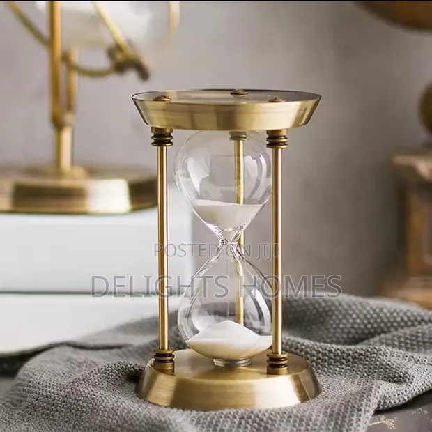 Premium Metal Hourglass Sand Timer - 1 Hour - 1