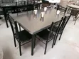 6-Seater Dining Set - Marble Pattern Top - 3