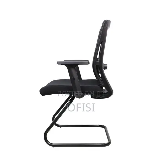 Mesh Guest Chair with Adjustable Arms - 1