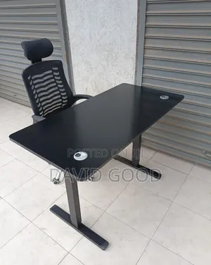 Adjustable Electric Standing Desk and Chair - Brand New