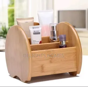 Classic Elegant Bamboo Desktop Organizer