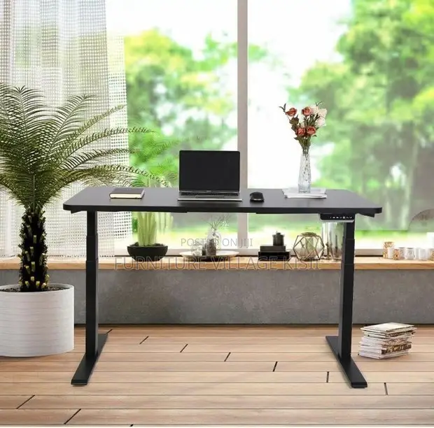 120cm Black Electric Adjustable Standing Desk - 1