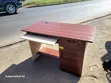 Computer Desk with Keyboard Tray - Mahogany/Cream - 2
