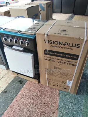 Vision Plus 50x50 Standing Cooker with Electric Oven