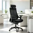 Kiti cha Ofisi cha Ergonomic chenye Mkeka Mrefu - Nyeusi - 4