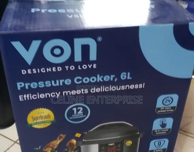 Von 6L Pressure Cooker ya Umeme - 15-in-1 Multifunction - 1