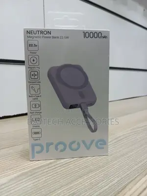 PowerBank Proove Neutron Magnetic 22.5W 10000mAh, Gray