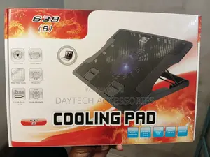 638(B) USB Laptop Cooling Pad - Nyeusi