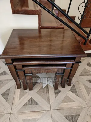 Mahogany Nest of 3 Stools
