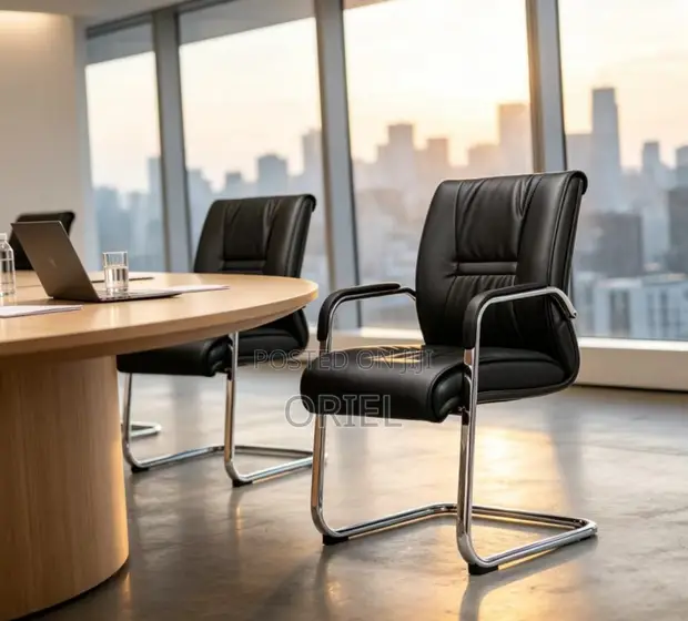 Modern Leather Conference Chair - 1