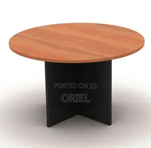 Meza ya Mkutano ya Ofisi ya Viti 4 - Kahawia