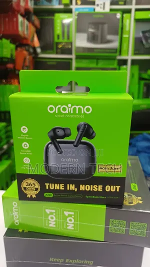 Oraimo SpaceBuds Neo Plus ANC - Saa 30 za Kucheza