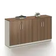 Lockable 4-Door Home Office Storage Credenza - 3