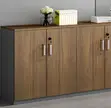 Lockable 4-Door Home Office Storage Credenza - 4