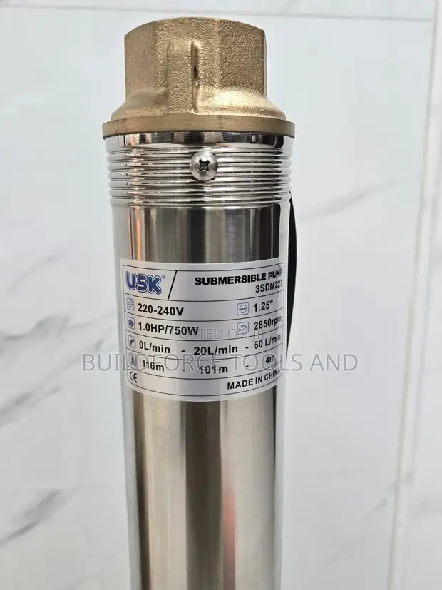 USK 1hp 3SDM2/27 Submersible Water Pump ya Kisima - 1