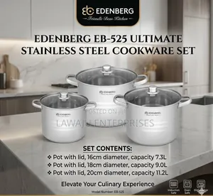 Seti ya Vyombo vya Kupikia vya Edenburg 6pc