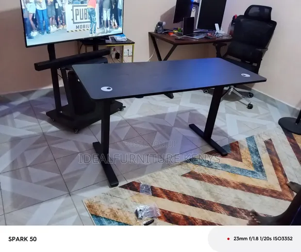 Standing Computer Desk - Black 1.2M - 1