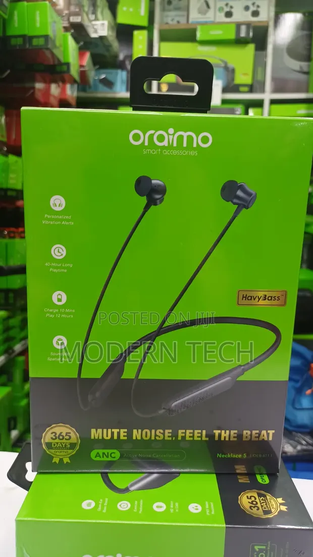New Oraimo Necklace 5 ANC Wireless Earphones - 1