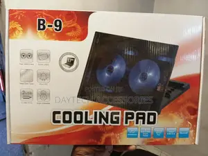 B-9 Dual Fan Cooling Pad - Nyeusi
